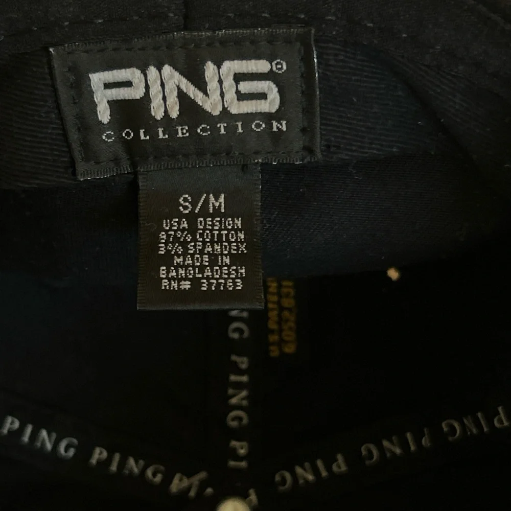 PING/ LEXUS Black Ball Cap with White Lexus Embroidery